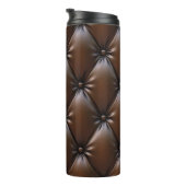 Chocolade leer: luxe bekledingstextuur thermosbeker (Geroteerd rechts)