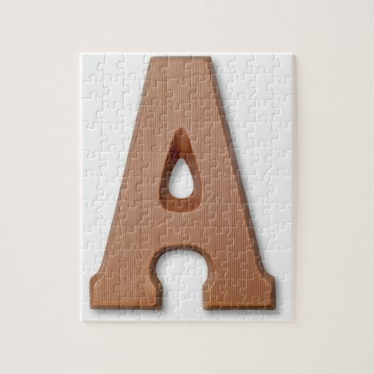 Chocolade letter a legpuzzel (Verticaal)
