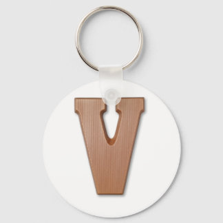 chocolade letter V Sleutelhanger
