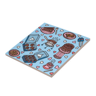 Chocolade liefhebber schattig tegeltje