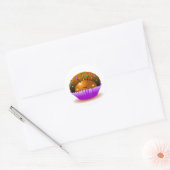 Chocolade lieveheersbeestje cupcake Sticker (Envelop)
