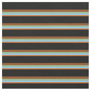 Chocolade, Light Sky Blue, Zee Green, Brown, Black Stof