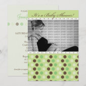 Chocolade Limoen Baby shower Kaart (Voorkant / Achterkant)