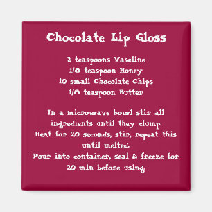 Chocolade Lip Gloss Recipe Magnet-kleur Magneet