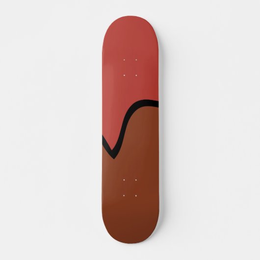 Chocolade lollipop skateboard (Voorkant)
