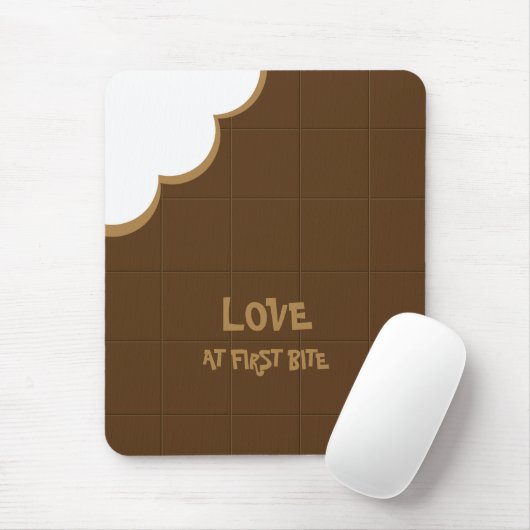 Chocolade Love Bite mousepad Muismat (Met muis)