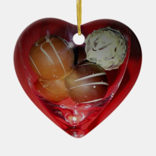 Chocolade Love in Glass Ornament (Voorkant)