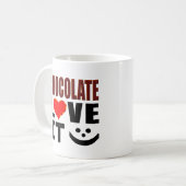 Chocolade Love Koffiemok (Voorkant links)