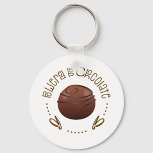Chocolade Lover Gift, grappige chocolade-Gezegden Sleutelhanger