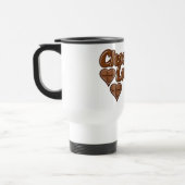 Chocolade Lover-mok - kies stijl en kleur Reisbeker (Links)