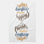 Chocolade maakt alles beter theedoek (Verticaal)