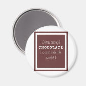 chocolade magneet (Voorkant / Achterkant)