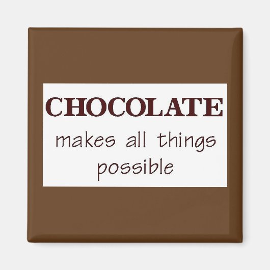 Chocolade Magneet (Voorkant)