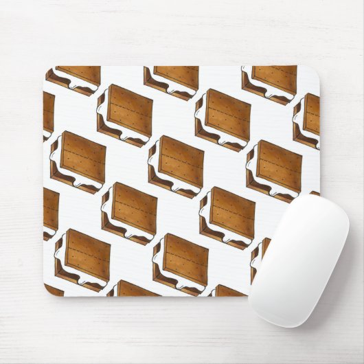 Chocolade Marshmallow Camp S'mores Smore Mousepad Muismat (Met muis)