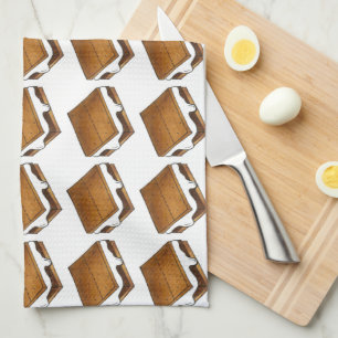 Chocolade Marshmallow S'mores Summer Camp Treat Theedoek