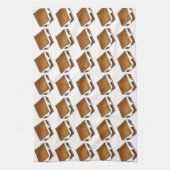 Chocolade Marshmallow S'mores Summer Camp Treat Theedoek (Verticaal)