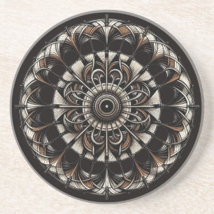 Chocolade Medallion - Abstract Onderzetter