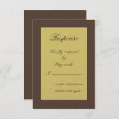 Chocolade met Golden Ribbons RSVP (Voorkant / Achterkant)