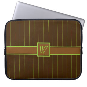 Chocolade met Limoen Pinstripes Laptop Sleeve
