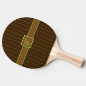 Chocolade met Limoen Pinstripes Ping Pong Paddle Tafeltennisbatje (Zijkant)
