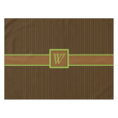 Chocolade met Limoen Pinstripes Tafelkleed (Voorkant (Horizontaal))