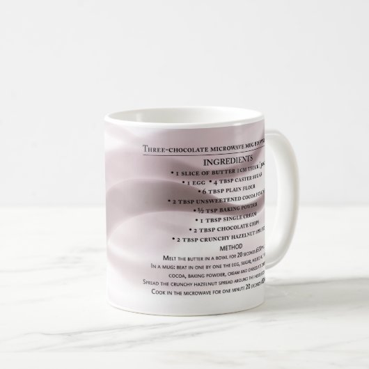 chocolade microgolf mok brownie recept , mok (Voorkant rechts)