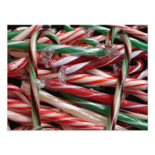 Chocolade Mint Candy Canes Vakantie Feestelijk Foto Afdruk