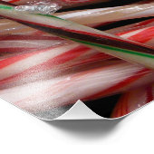 Chocolade Mint Candy Canes Vakantie Feestelijk Foto Afdruk (Hoek)