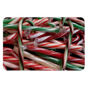 Chocolade Mint Candy Canes Vakantie Feestelijk Magneet