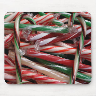 Chocolade Mint Candy Canes Vakantie Feestelijk Muismat