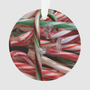 Chocolade Mint Candy Canes Vakantie Feestelijk Ornament