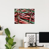 Chocolade Mint Candy Canes Vakantie Feestelijk Poster (Thuiskantoor)