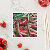 Chocolade Mint Candy Canes Vakantie Feestelijk Servet (Insitu)
