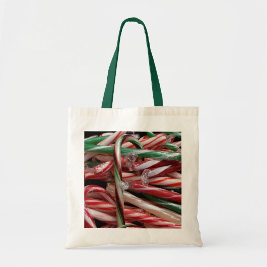 Chocolade Mint Candy Canes Vakantie Feestelijk Tote Bag (Voorkant)
