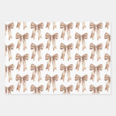 Chocolade Mocha Ice Cream Cones Verjaardag Inpakpapier Vel (Voorkant 3)