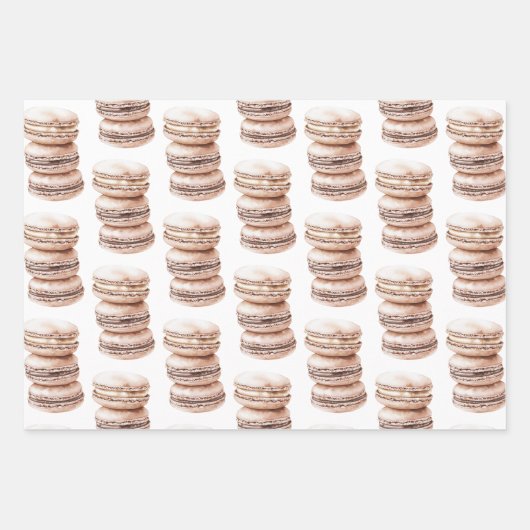 Chocolade Mocha Ice Cream Cones Verjaardag Inpakpapier Vel (Voorkant 3)