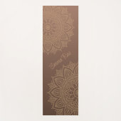 Chocolade Mocha Mandala Gradient Yogamat (Voorkant)