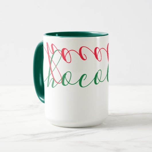 chocolade mok (Voorkant links)