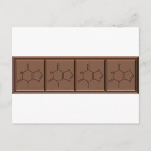 Chocolade Molecule Briefkaart