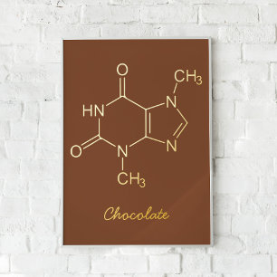 Chocolade Molecule Folie Afdrukken