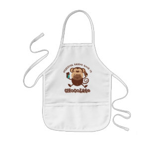 Chocolade Monkey Kinder Schort