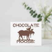 Chocolade Moose Briefkaart (Staand voorkant)