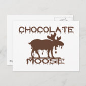 Chocolade Moose Briefkaart (Voorkant / Achterkant)