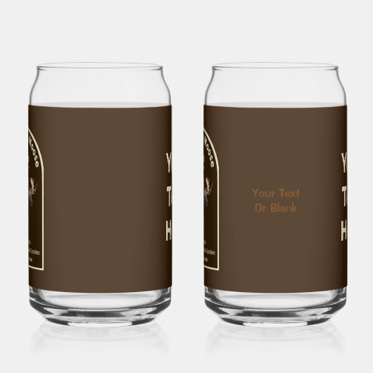 Chocolade Moose Cafe Blikvorm Glas (Links)