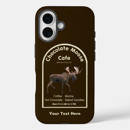 Chocolade Moose Cafe Case-Mate iPhone Case (Achterkant)