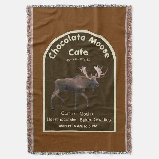 Chocolade Moose Cafe Deken (Voorkant Verticaal)