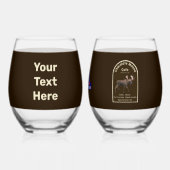 Chocolade Moose Cafe Wijnglas Zonder Voet (Achterkant)