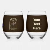 Chocolade Moose Cafe Wijnglas Zonder Voet (Voorkant)