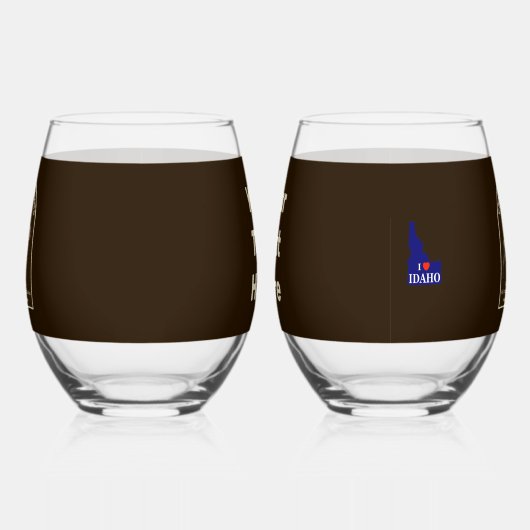 Chocolade Moose Cafe Wijnglas Zonder Voet (Links)