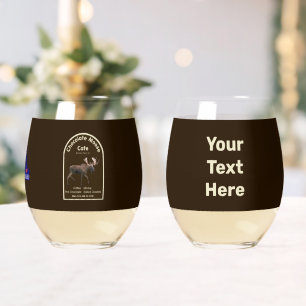 Chocolade Moose Cafe Wijnglas Zonder Voet
